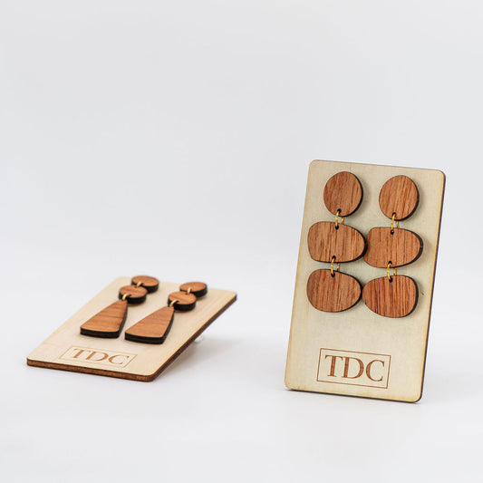 Trio Timber Drop Earrings - TDC