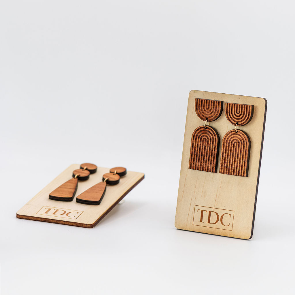 Rainbow Timber Drop Earrings - TDC