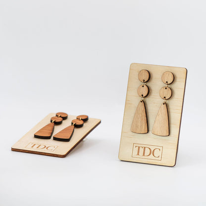 Trio Timber Drop Earrings - TDC