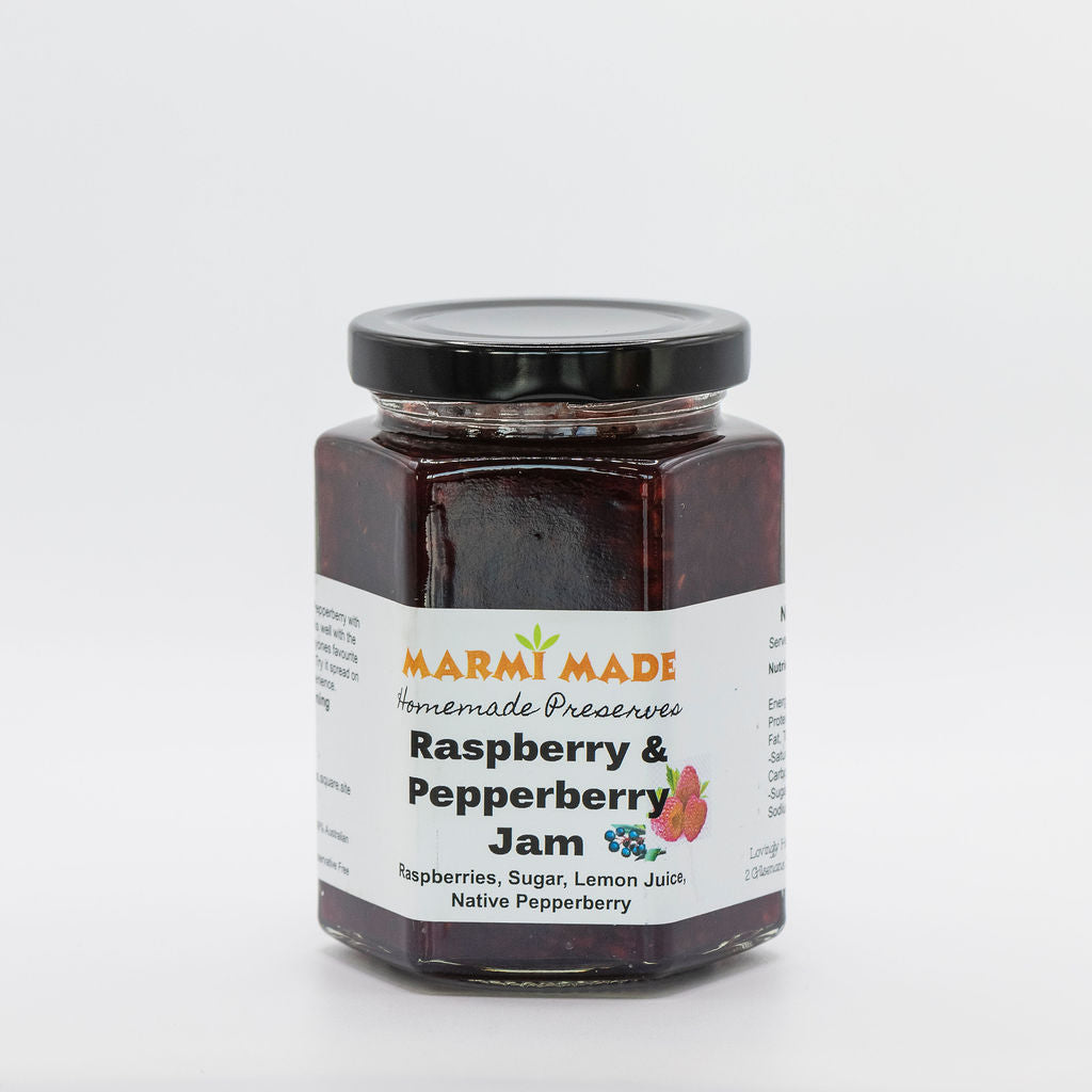 Raspberry & Pepperberry Jam - Errinundra & Marmi