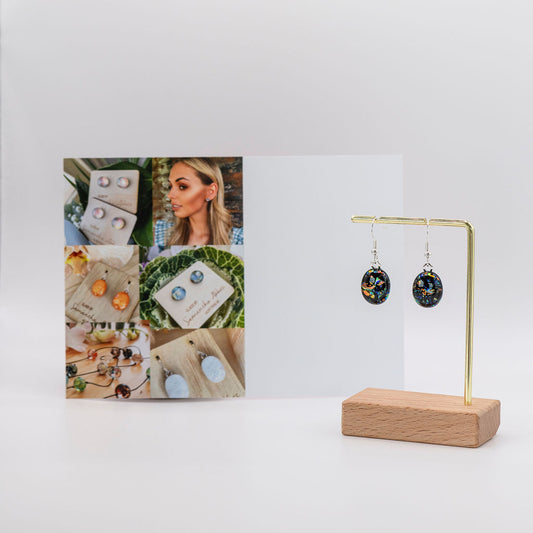 Night Sky Glass Drop Earrings - Samantha Abbott